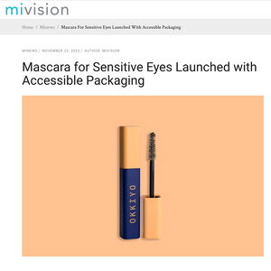 MiVision - Mascara for Sensitive Eyes Launched with Accessible Packaging